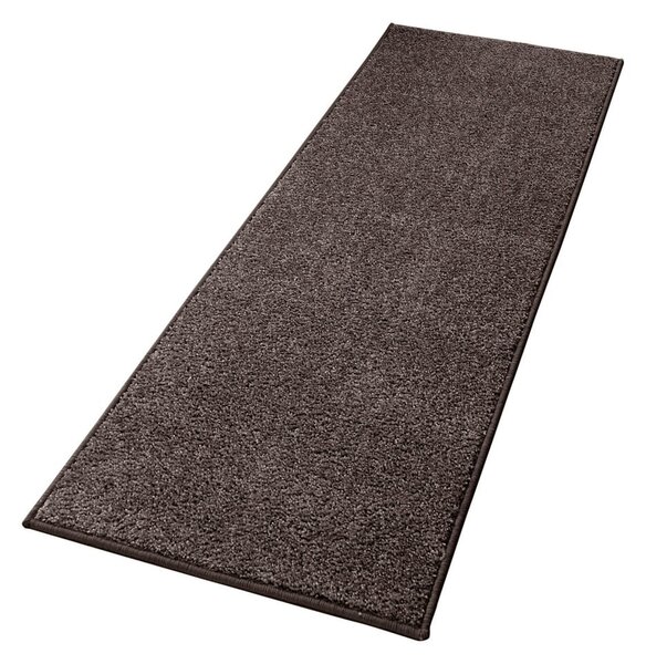 Antracitovosivý behúň Hanse Home Pure, 80 x 400 cm