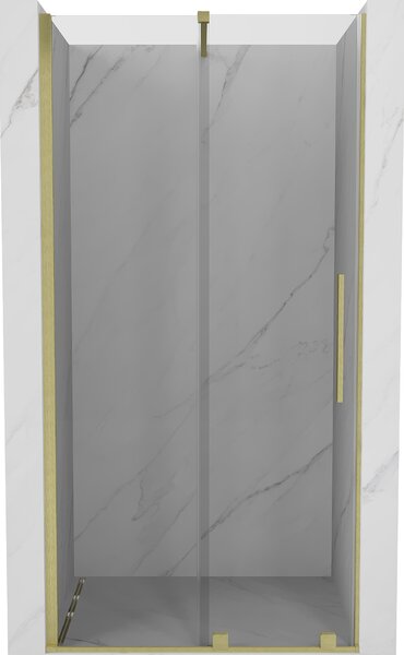 Mexen Velar, posuvné dvere do otvoru 70x200 cm, 8mm číre sklo, zlatý matný profil, 871-070-000-01-55