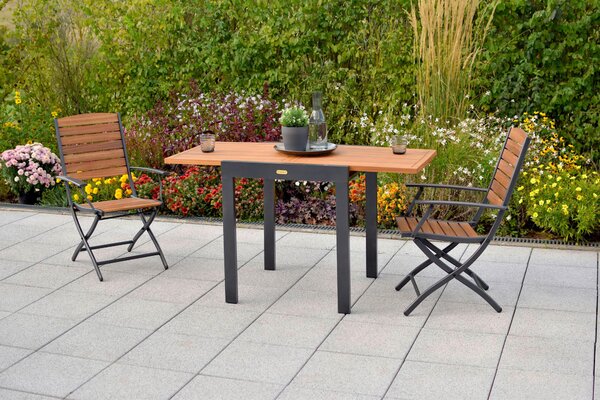 STÔL NA BALKÓN, drevo, kov, 65-130/75/65 cm Gardenson - Online Only záhrada, Online Only