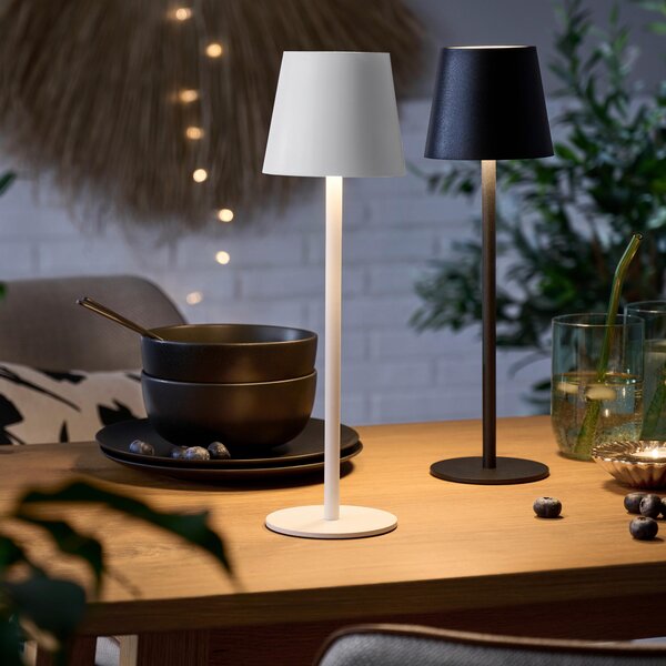 NABÍJATEĽNÁ STOLNÁ LAMPA, dotykový stmievač, 11,5/36 cm Novel - Online Only bytové doplnky, Online Only
