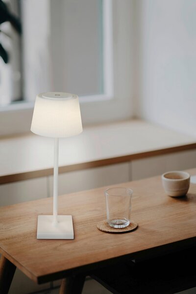 NABÍJATEĽNÁ STOLNÁ LAMPA, dotykový stmievač, 12/38 cm Novel - Online Only bytové doplnky, Online Only