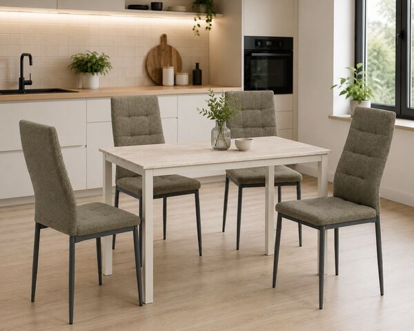 Moderný jedálenský set AUTRON v dekore cashmere