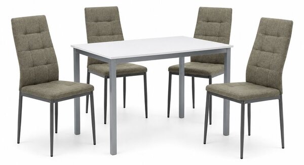 Moderný jedálenský set AUTRON v bielom dekore