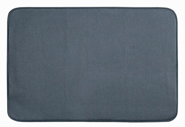 Sivá podložka na umytý riad InterDesign iDry, 61 x 46 cm