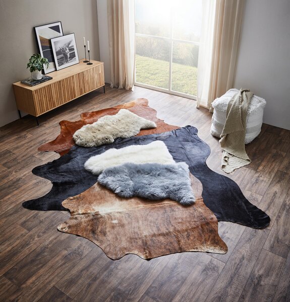 OVČIA KOŽUŠINA, 60/90-95 cm, sivá Linea Natura - Online Only bytové doplnky, Online Only