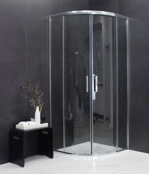 Sprchovací kút maxmax MEXEN RIO transparent - štvrťkruh 70x70 cm, 863-070-070-01-00