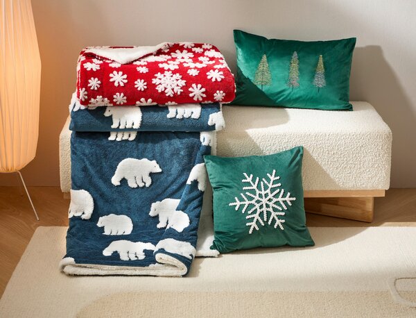 DOMÁCA DEKA, polyester, 150/200 cm X-Mas - Textil do domácnosti, Online Only