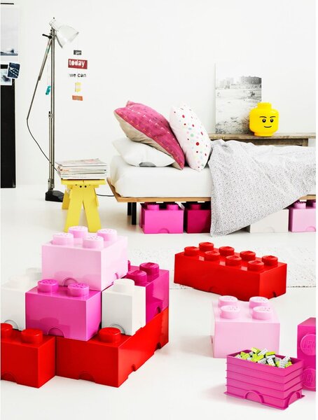 Biely úložný box štvorec LEGO®