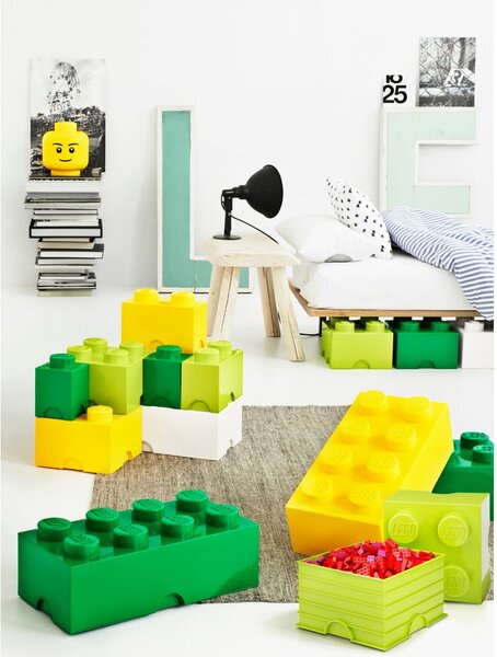 Biely úložný box štvorec LEGO®