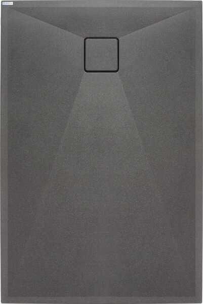 Deante Correo, obdĺžniková granitová sprchová vanička 90x70x3,5 cm, antracitová metalíza, DEA-KQR_T71B