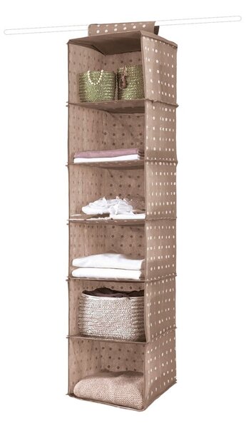 Béžový organizér so 6 priehradkami Compactor Dots