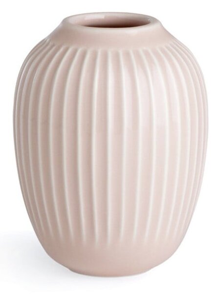 Svetloružová kameninová váza Kähler Design Hammershoi, výška 10 cm