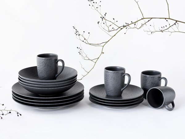 KOMBINOVANÝ SERVIS, 16-dielne, kamenina Creatable - Online Only bytové doplnky, Online Only
