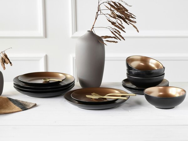 JEDÁLENSKÝ SERVIS Glamour Gold 12-dielne Creatable - Online Only bytové doplnky, Online Only