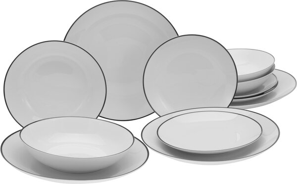Jedálenský servis Black Luna Line 12-dielne Creatable - Online Only bytové doplnky, Online Only