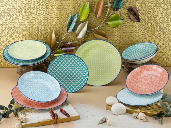 JEDÁLENSKÝ SERVIS Mediterran 12-dielne Creatable - Online Only bytové doplnky, Online Only