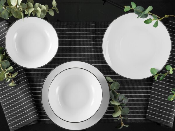 Jedálenský servis Black Luna Line 12-dielne Creatable - Online Only bytové doplnky, Online Only