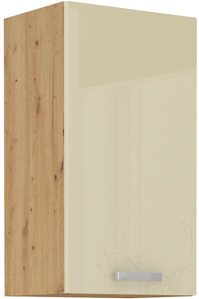 Horná závesná skrinka do kuchyne 40 x 72 cm 25 - MYSTIC - Béžová lesklá