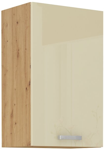 Horná kuchynská skrinka s policami 45 cm 25 - MYSTIC - Béžová lesklá