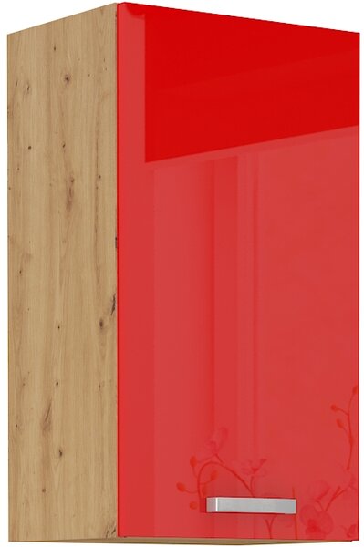 Horná závesná skrinka do kuchyne 40 x 72 cm 27 - MYSTIC - Červená lesklá