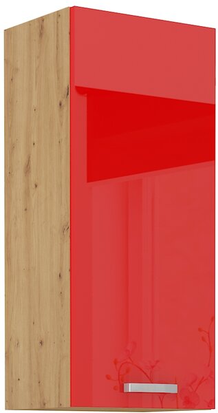 Nástenná skrinka do kuchyne - výška 90 cm 27 - MYSTIC - Červená lesklá