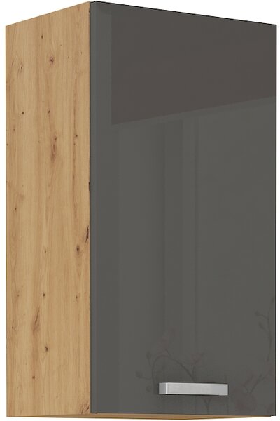 Horná závesná skrinka do kuchyne 40 x 72 cm 28 - MYSTIC - Šedá lesklá