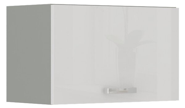 Kuchynská skrinka s otváraním hore šírka 50 cm 07 - HULK - Bílá lesklá