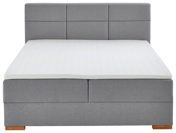 BOXSPRINGOVÁ POSTEĽ, 180/200 cm, sivá home24 - Online Only spálne, Online Only
