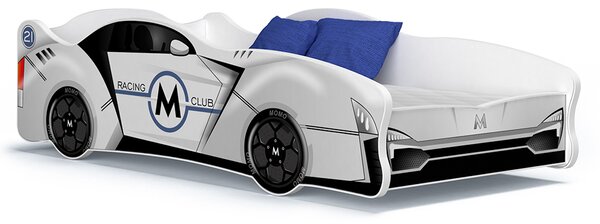 MAXMAX Detská posteľ auto SCOTT 160x80 cm - biela (19)