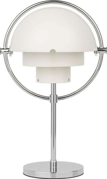 GUBI - Multi-Lite Portable Stolová Lampa White/Chrome GUBI - Lampemesteren