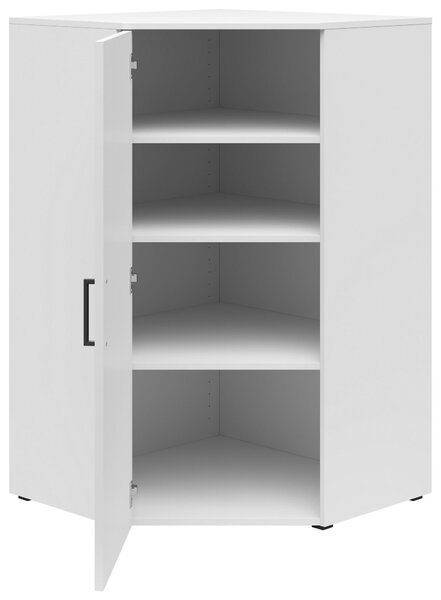 ROHOVÁ KOMODA, biela, 71,5/115/71,5 cm Carryhome - Komody