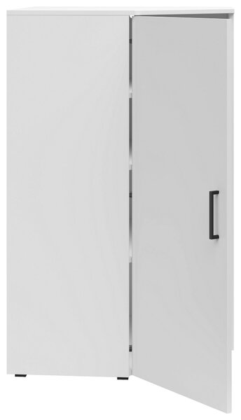 ROHOVÁ KOMODA, biela, 71,5/115/71,5 cm Carryhome - Komody
