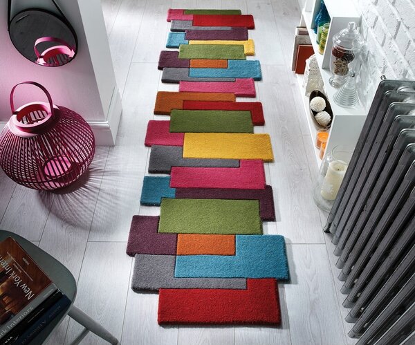 Vlnený behúň Flair Rugs Collage, 66 x 300 cm
