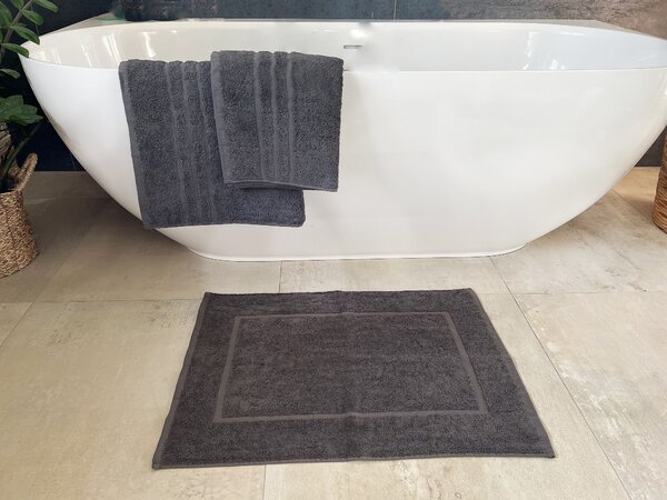 Kúpeľňová predložka froté 50x70 -COMFORT - Tmavo sivá