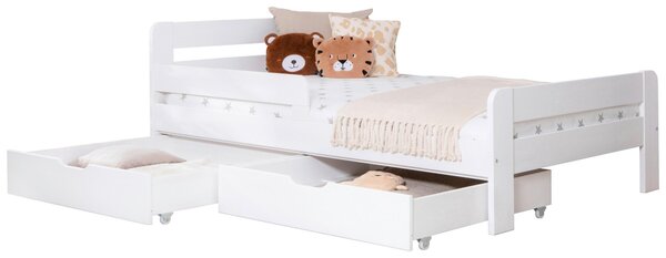 POSTEĽ S ÚLOŽNÝM PRIESTOROM, 120/200 cm biela MID.YOU - Detské izby, Online Only
