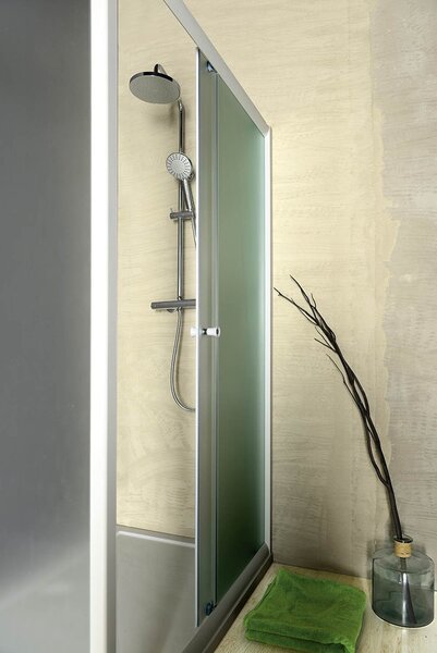 Aqualine Aqualine, AMADEO obdĺžniková sprchová zástena 1100x800mm L/P varianta, sklo Brick, BTS110BTP80