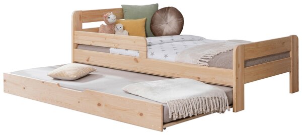 POSTEĽ S VÝSUVNÝM LÔŽKOM, 90/200 cm prírodná farba MID.YOU - Detské izby, Online Only