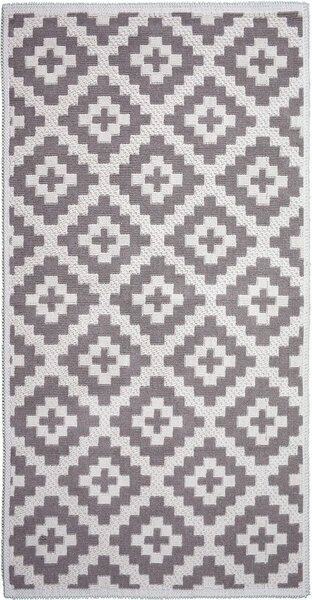 Béžový bavlnený koberec Vitaus Art, 60 × 90 cm