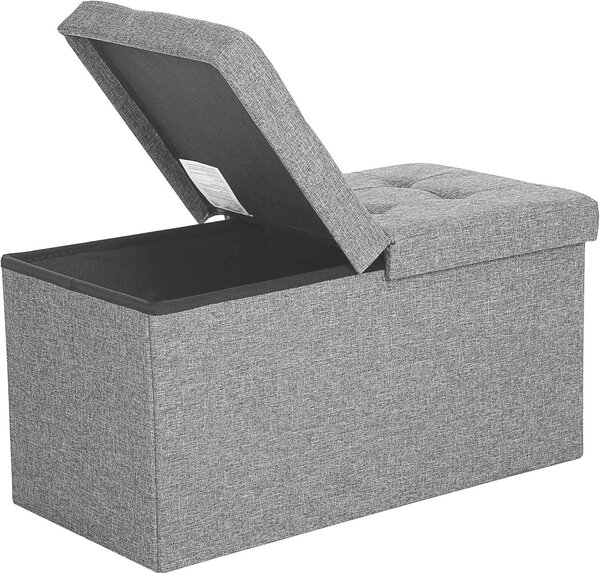 ÚLOŽNÝ BOX NA SEDENIE, textil, kompozitné drevo, 76/38/38 cm - Kreslá, Online Only
