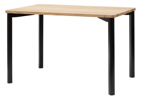 Čierny jedálenský stôl so zaoblenými nohami Ragaba TRIVENTI, 120 x 80 cm