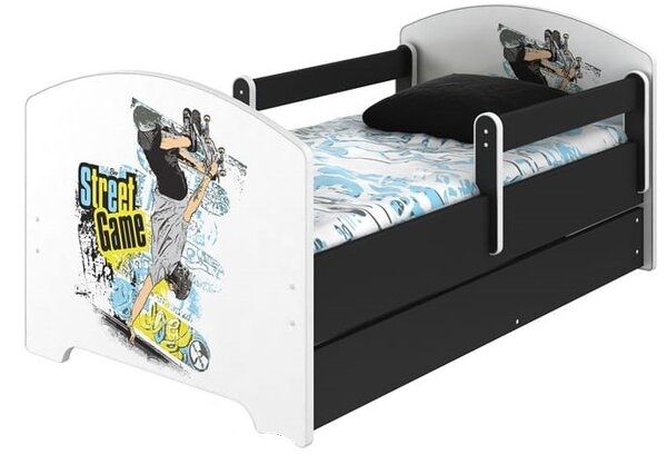 Detská posteľ OSKAR - skate 160x80 cm