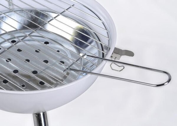 Záhradný vonkajší Mini - BBQ gril - biela