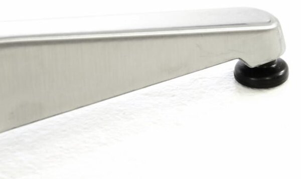Barový stôl 115 cm okrúhly - strieborný