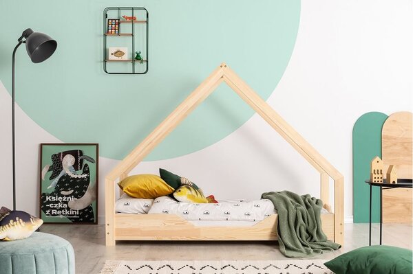 Detská Domčekové posteľ z masívu LOCA B - 160x90 cm