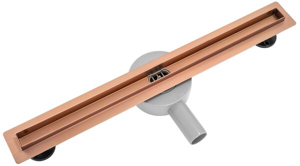 Odtokový žľab NEO Slim Pro brushed copper 60