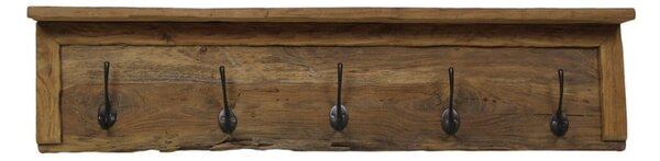 Nástenný vešiak z teakového dreva HSM collection Oldie, dĺžka 90 cm