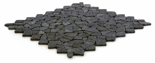 Mozaika Garth z andezitu - čierna / tmavo sivá - obklady 1 m2