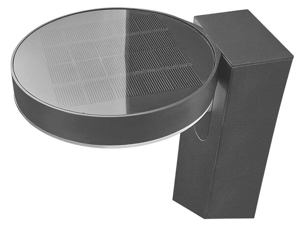 Nordlux - Rica Round LED Solárne Články Záhradná Lampa Black