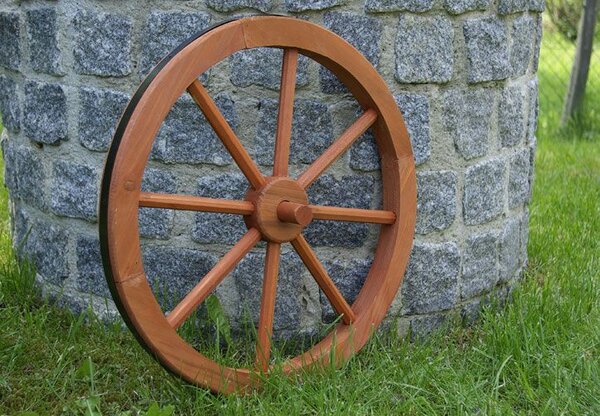 Drevené koleso Garth 45 cm - štýlová rustikálna dekorácia