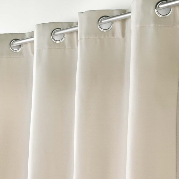 Béžový termo záves z mikrovlákna 135x260 cm Micropolar – douceur d'intérieur